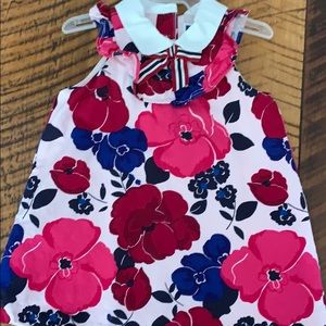 Janie & Jack Flora Sleeveless Dress 12-18 Months